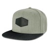 Fiesta Flat Peak Patch Caps Light Grey